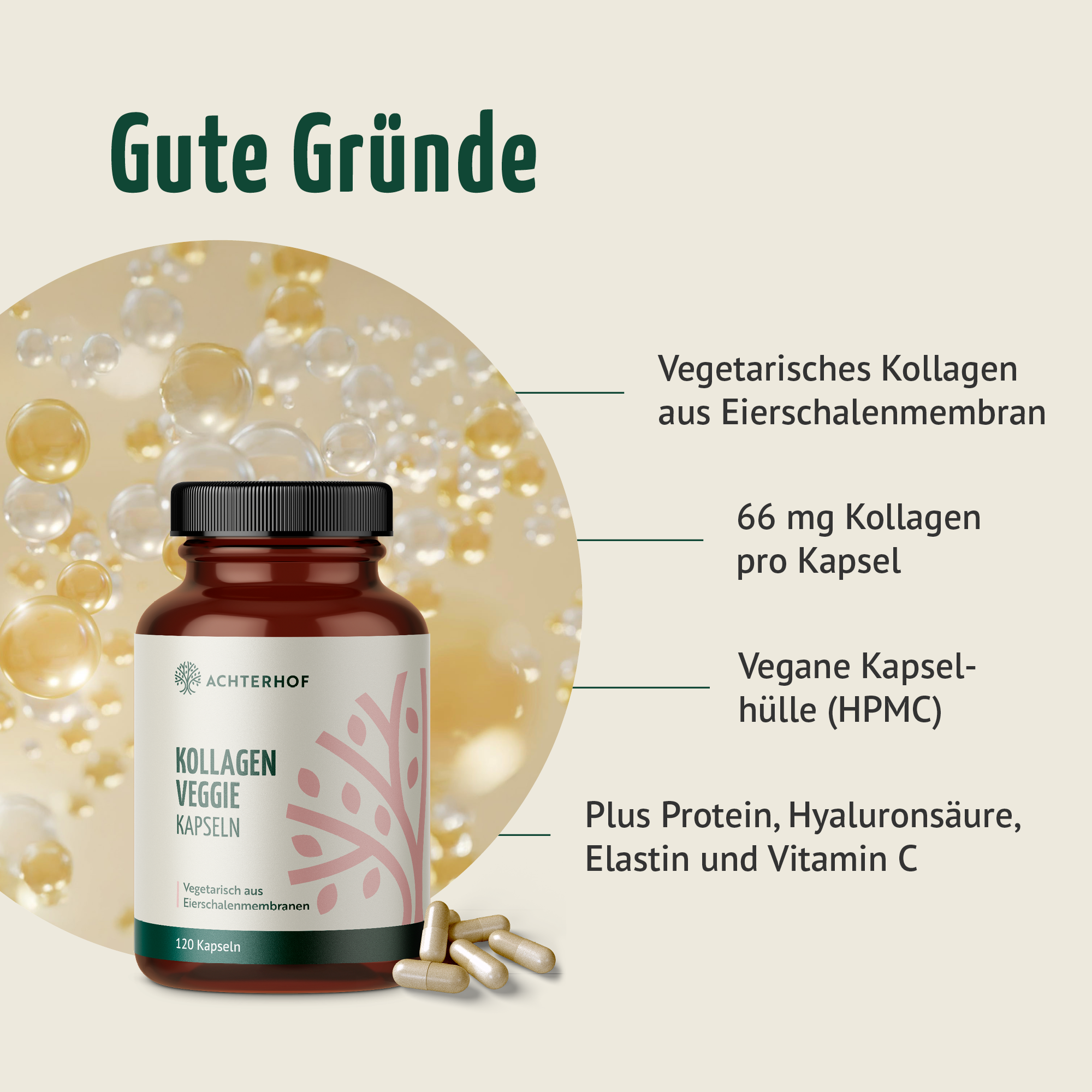 Kollagen Veggie Kapseln (120 Kapseln)