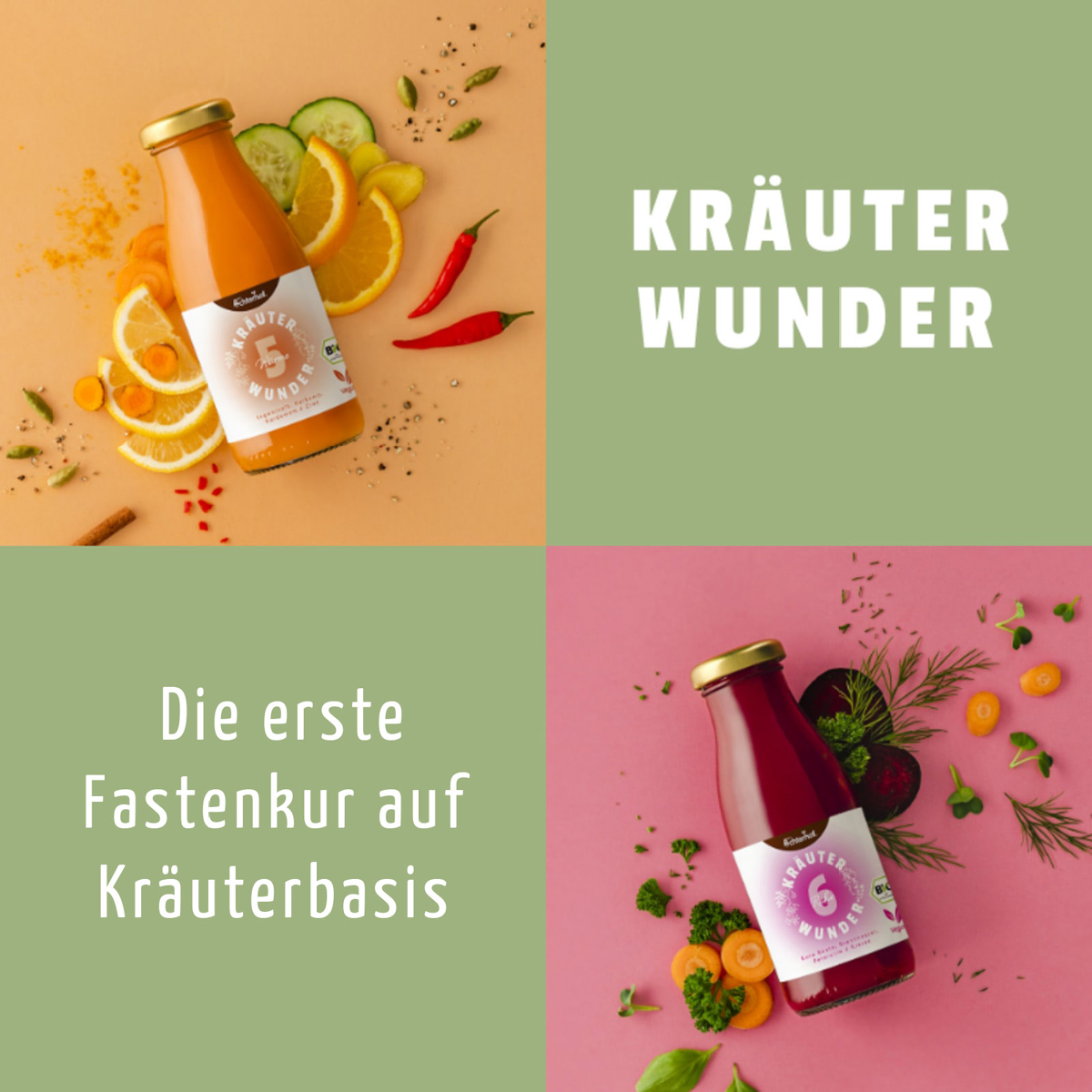 Kräuterwunder Bio Fastenkur 5+1 Tag gratis