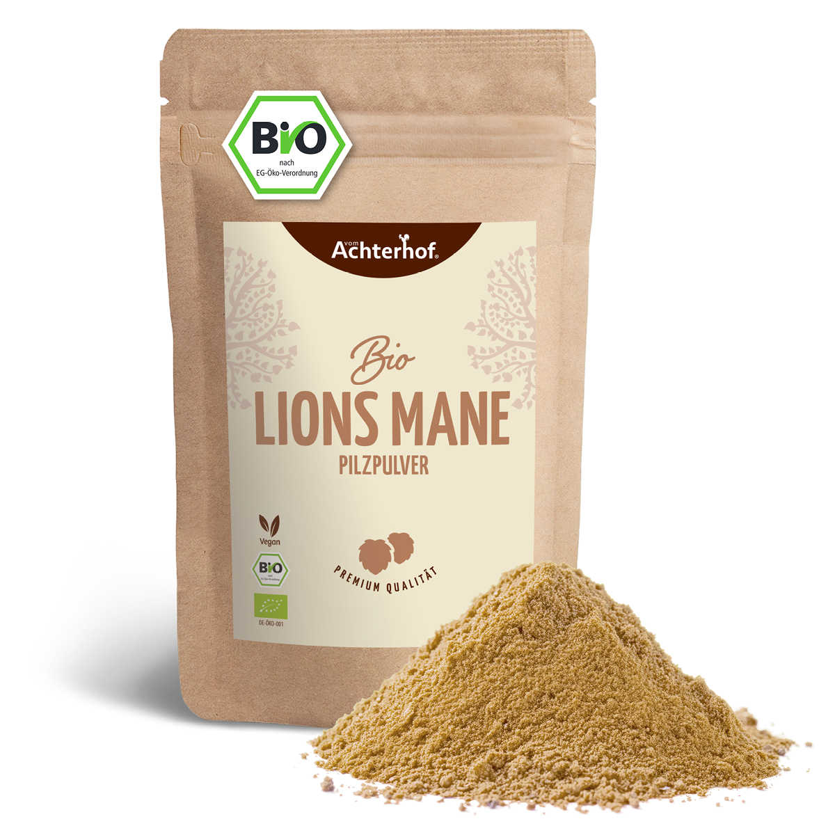 Bio Lions Mane Pilzpulver (100g)