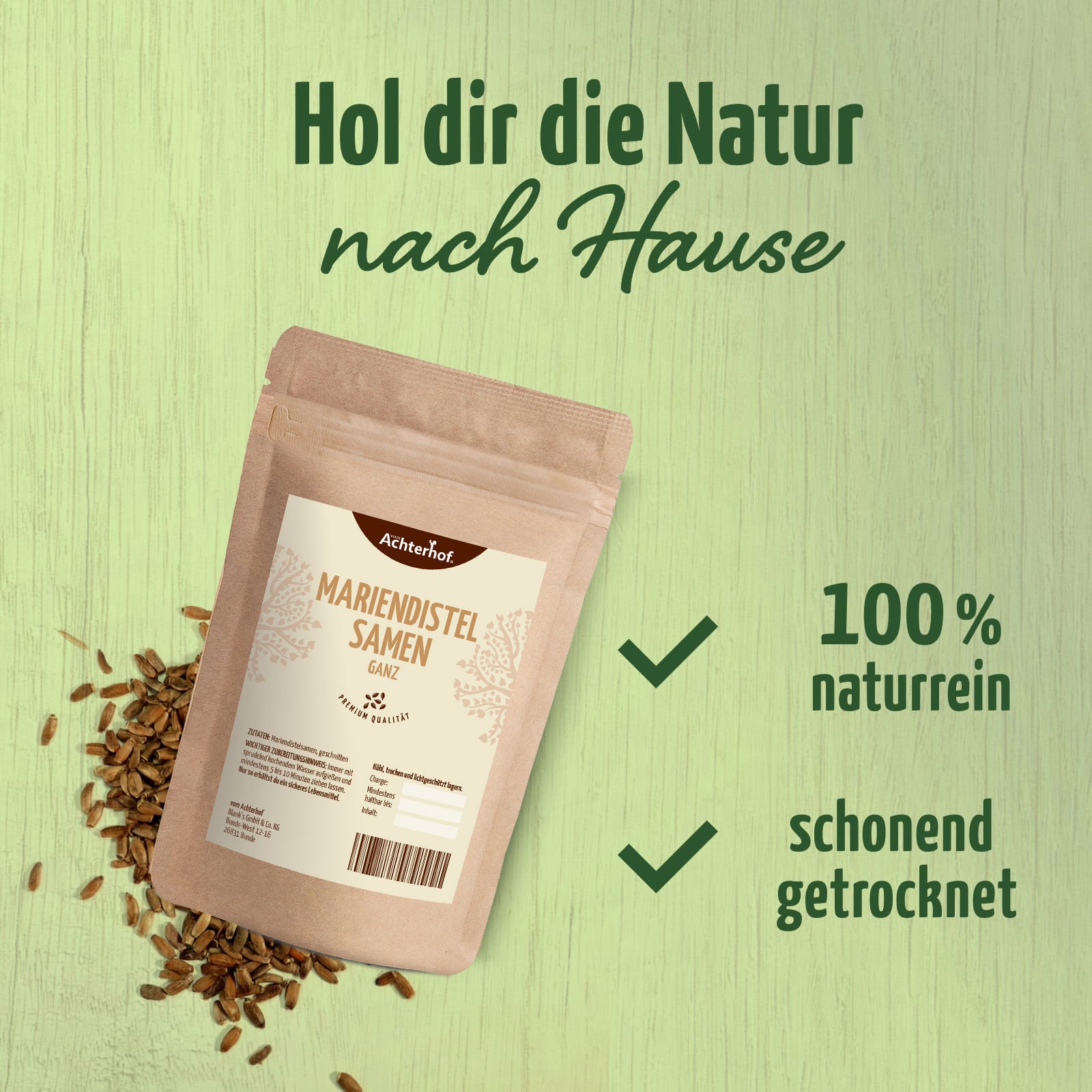 Mariendistelsamen ganz (250g)