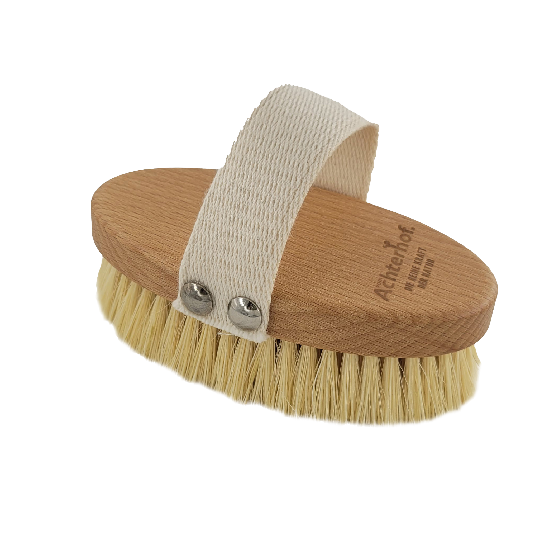 Körperlotion Naturkosmetik + Massagebürste mit Pflanzenfasern