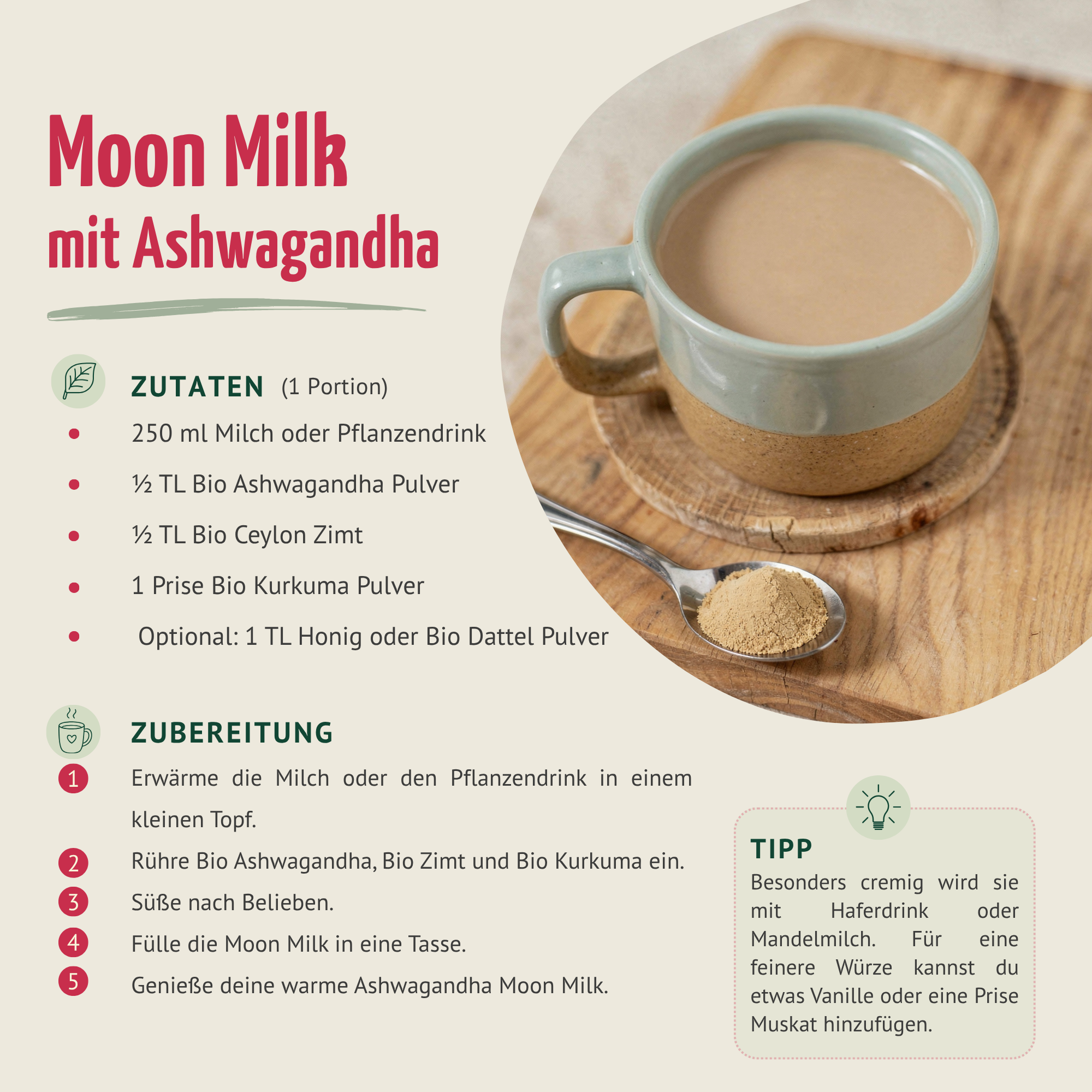 Ashwagandha Pulver Bio (1000g)
