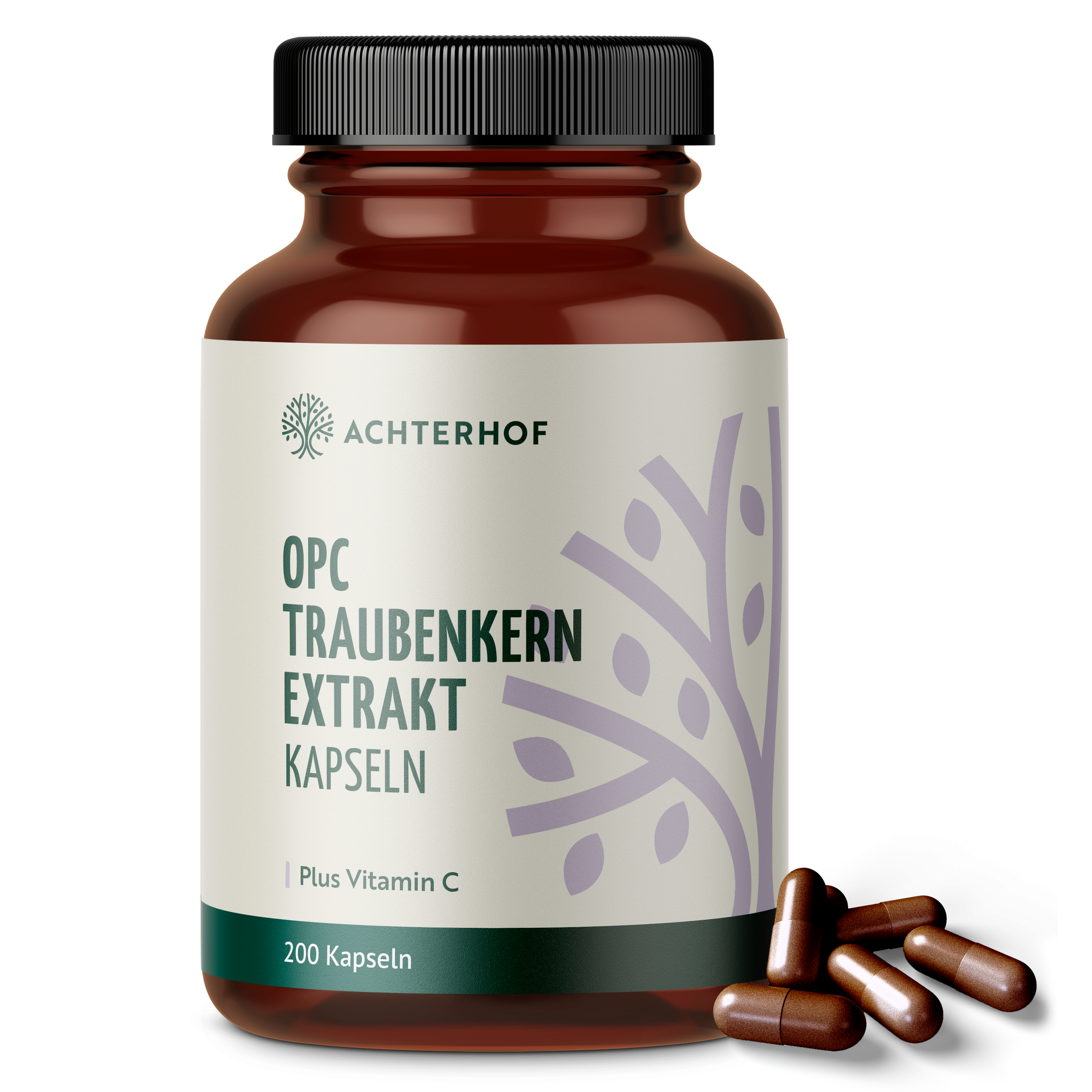 OPC Traubenkernextrakt + Vitamin C Kapseln (200 Kapseln)