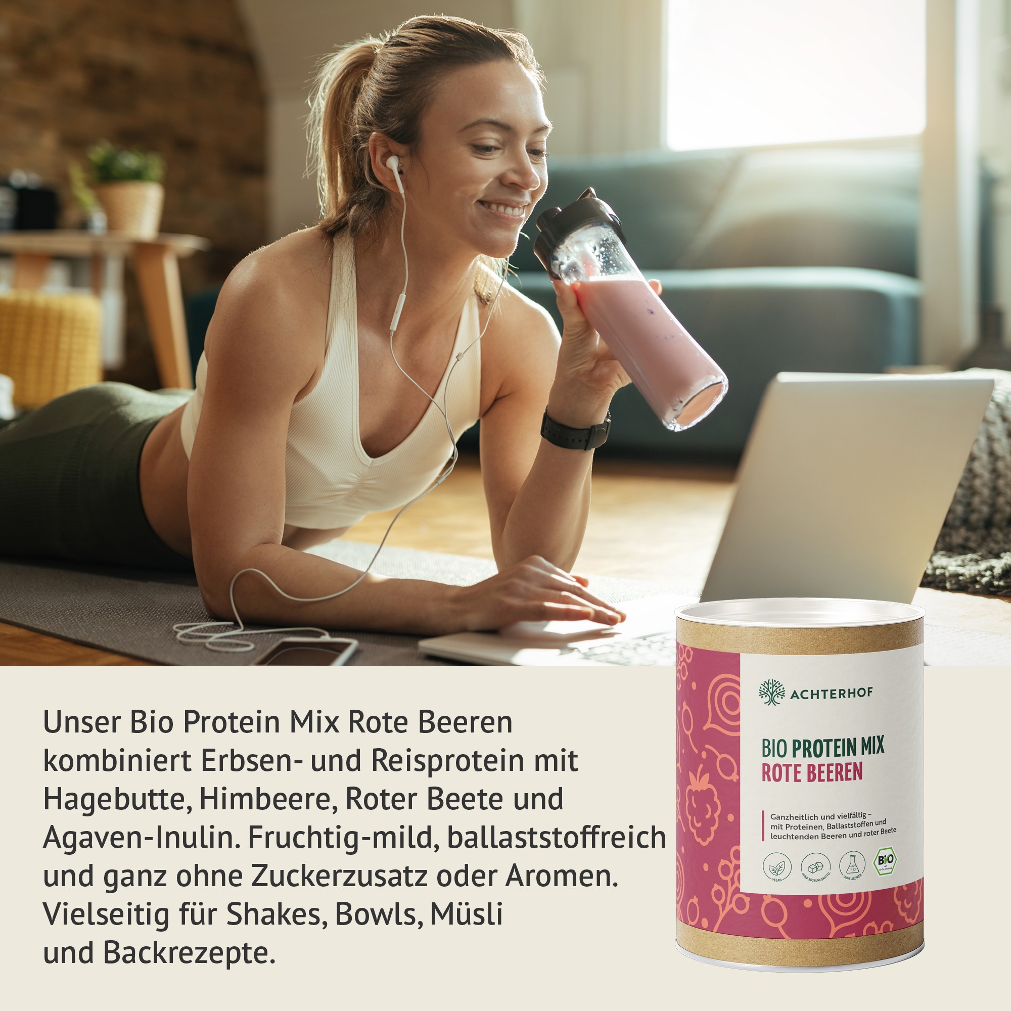 Bio Protein Mix rote Beeren (330g)