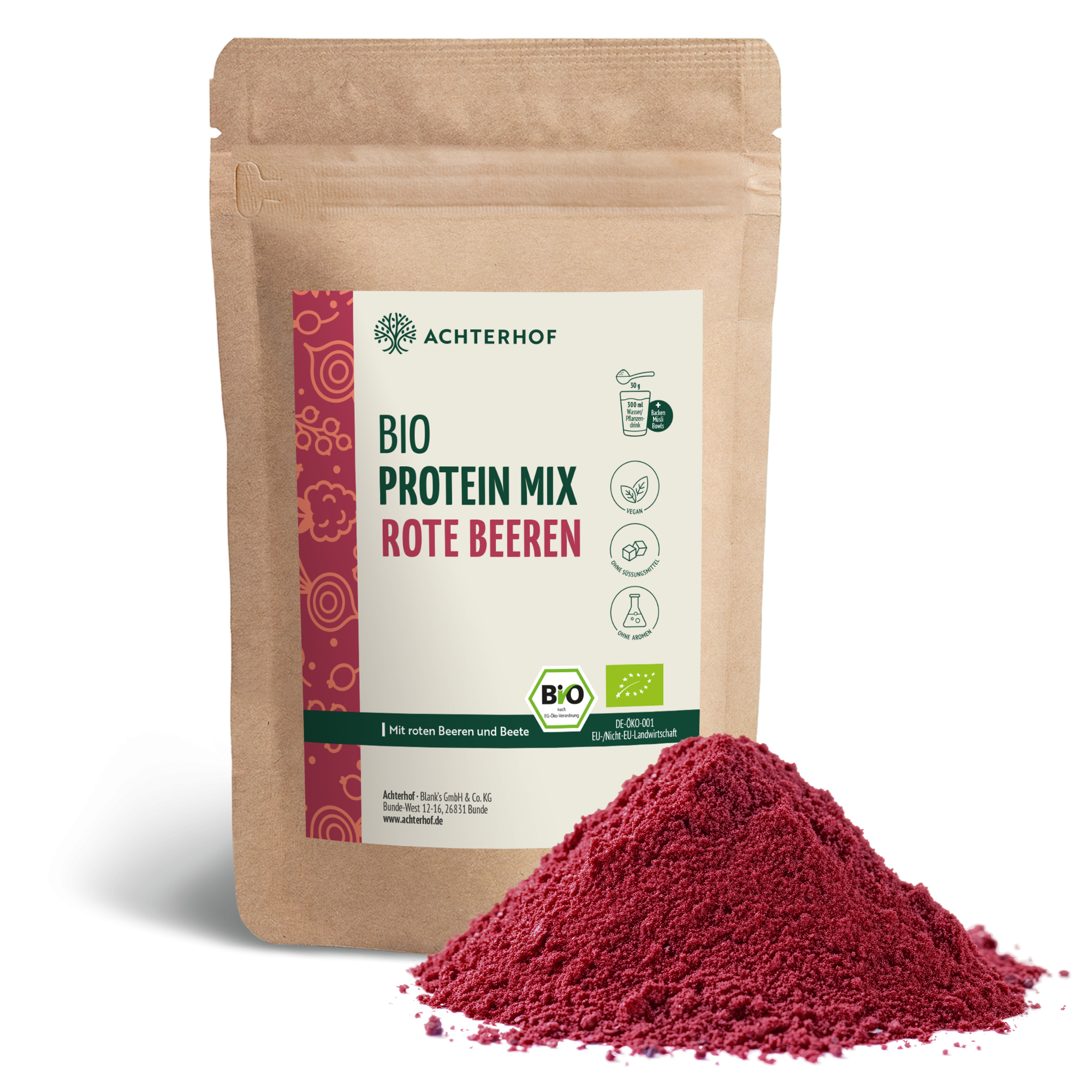 Bio Protein Mix rote Beeren (250g)