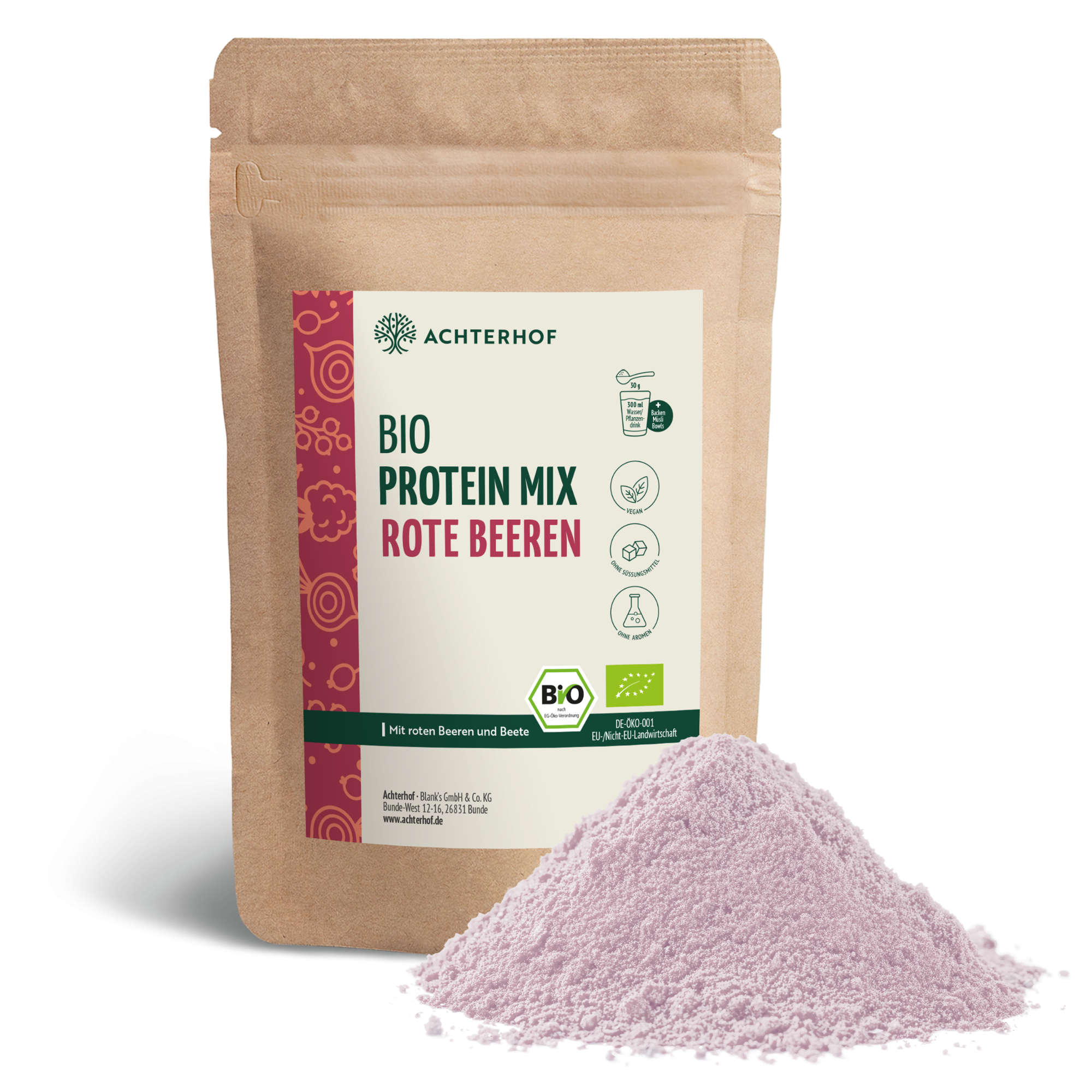 Bio Protein Mix rote Beeren (250g)