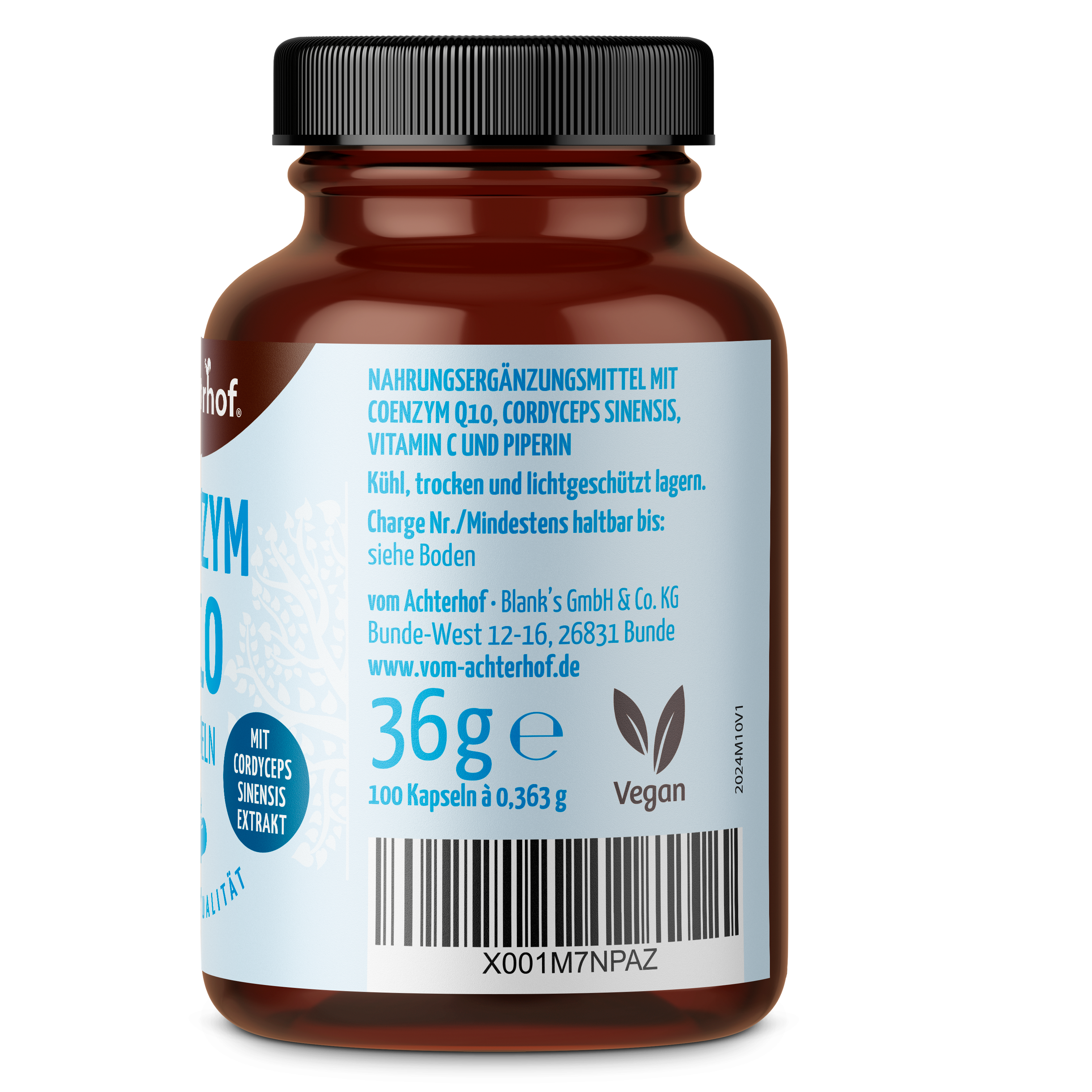 Coenzym Q10 Cordyceps (100 Kapseln)