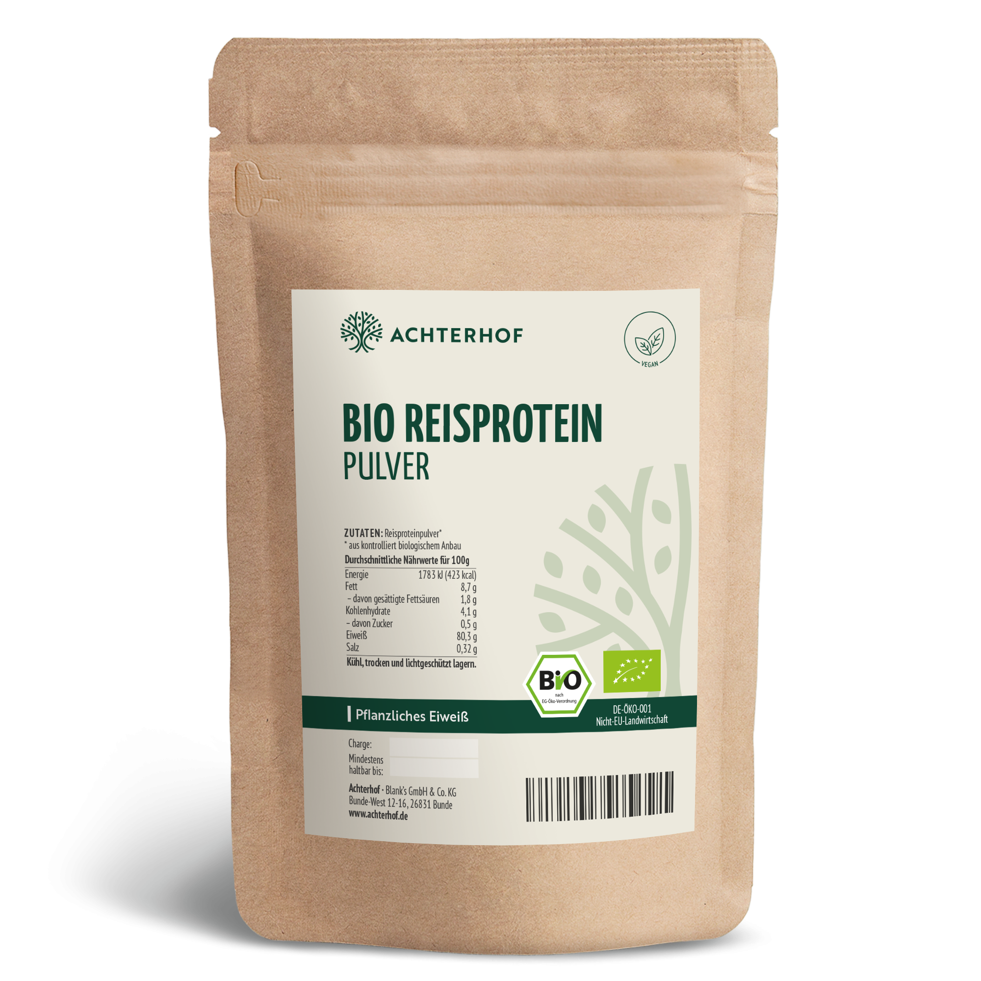 Bio Reisprotein Pulver (250g)