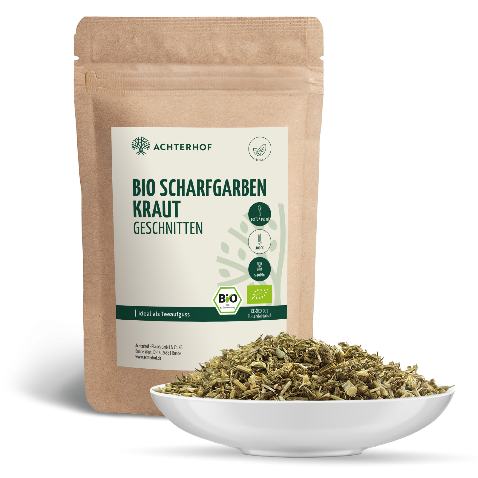 Bio Schafgarbenkraut geschnitten (250g)
