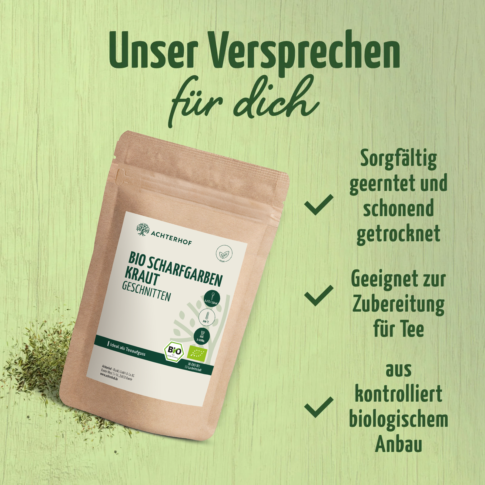 Bio Schafgarbenkraut geschnitten (250g)