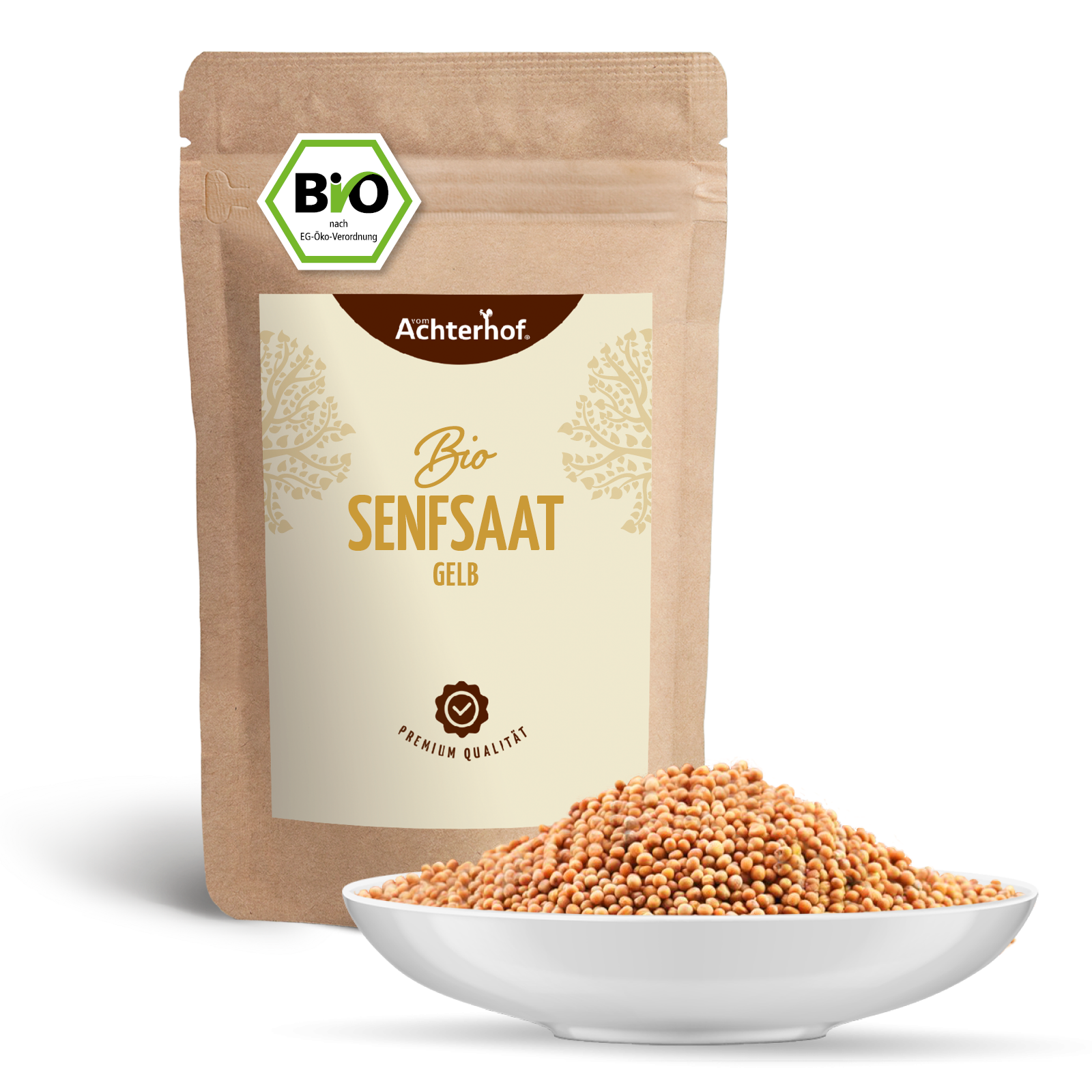 Senfsaat gelb ganz Bio (1000g)