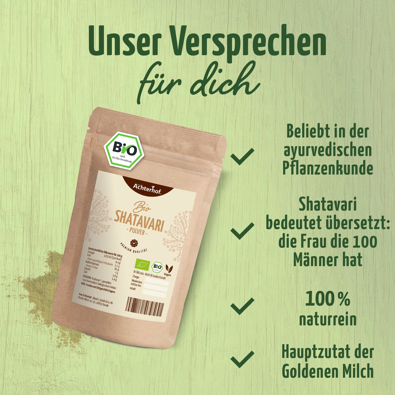 Shatavari Pulver Bio (100g)