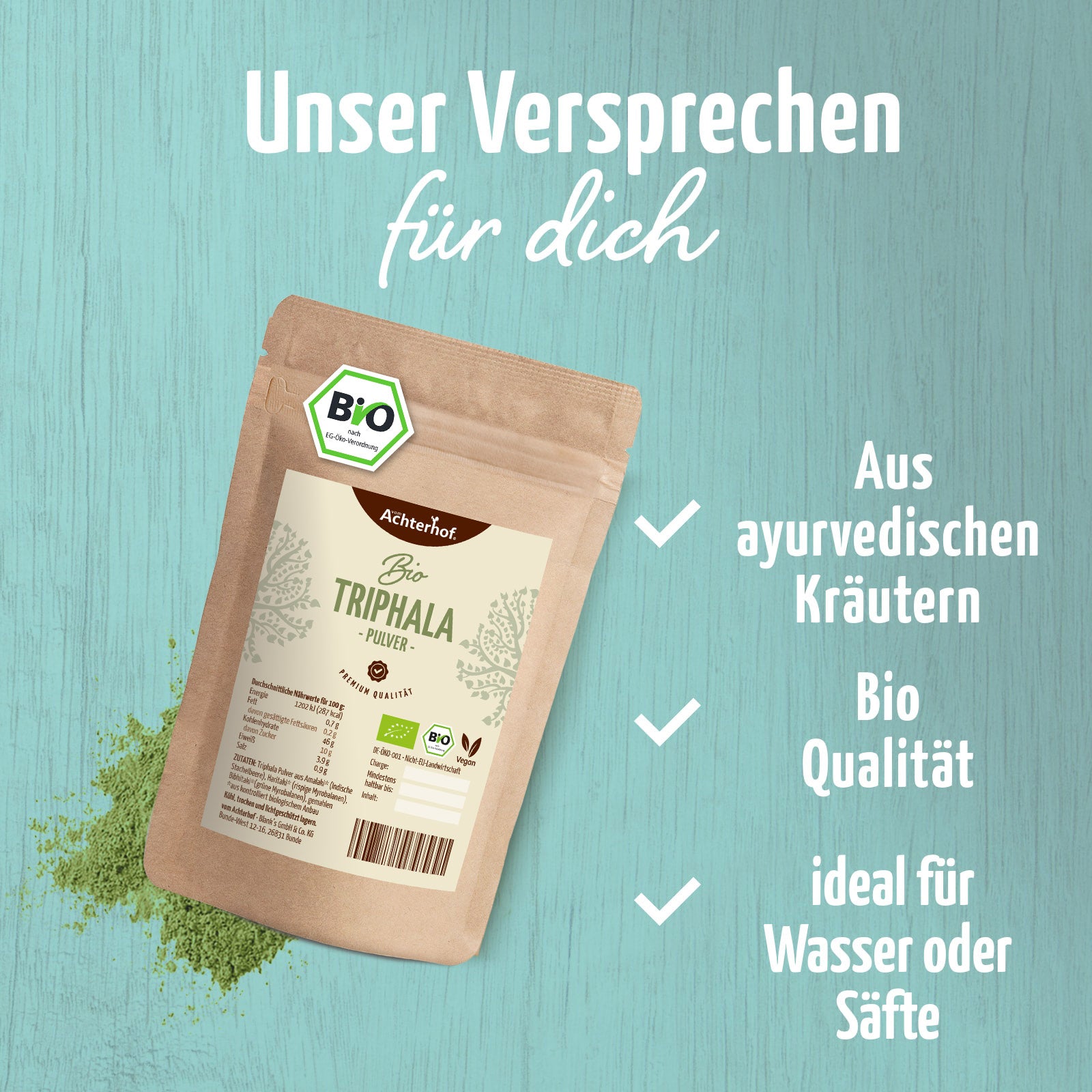 Triphala Pulver Bio (250g)