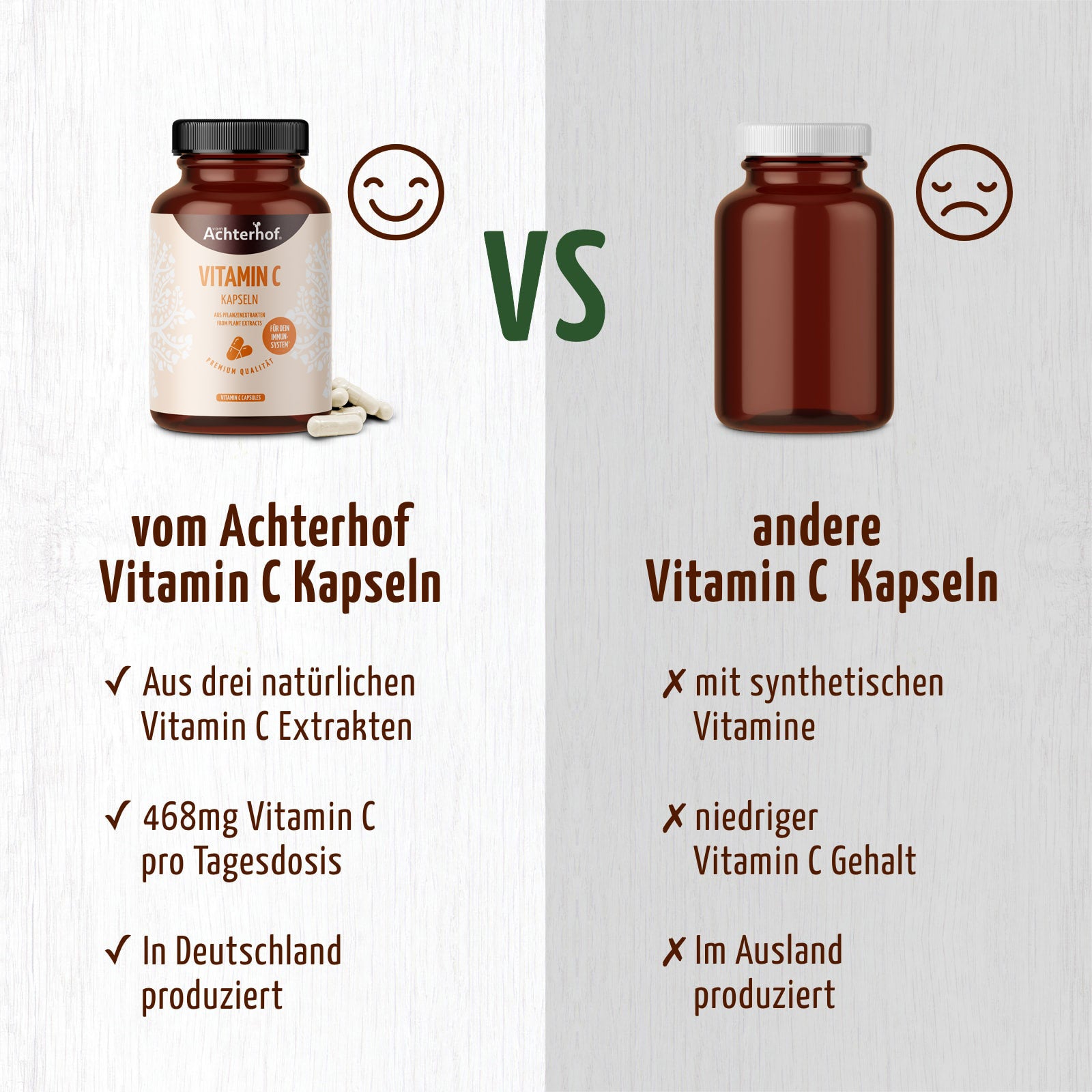 Vitamin C Kapseln (180 Kapseln)