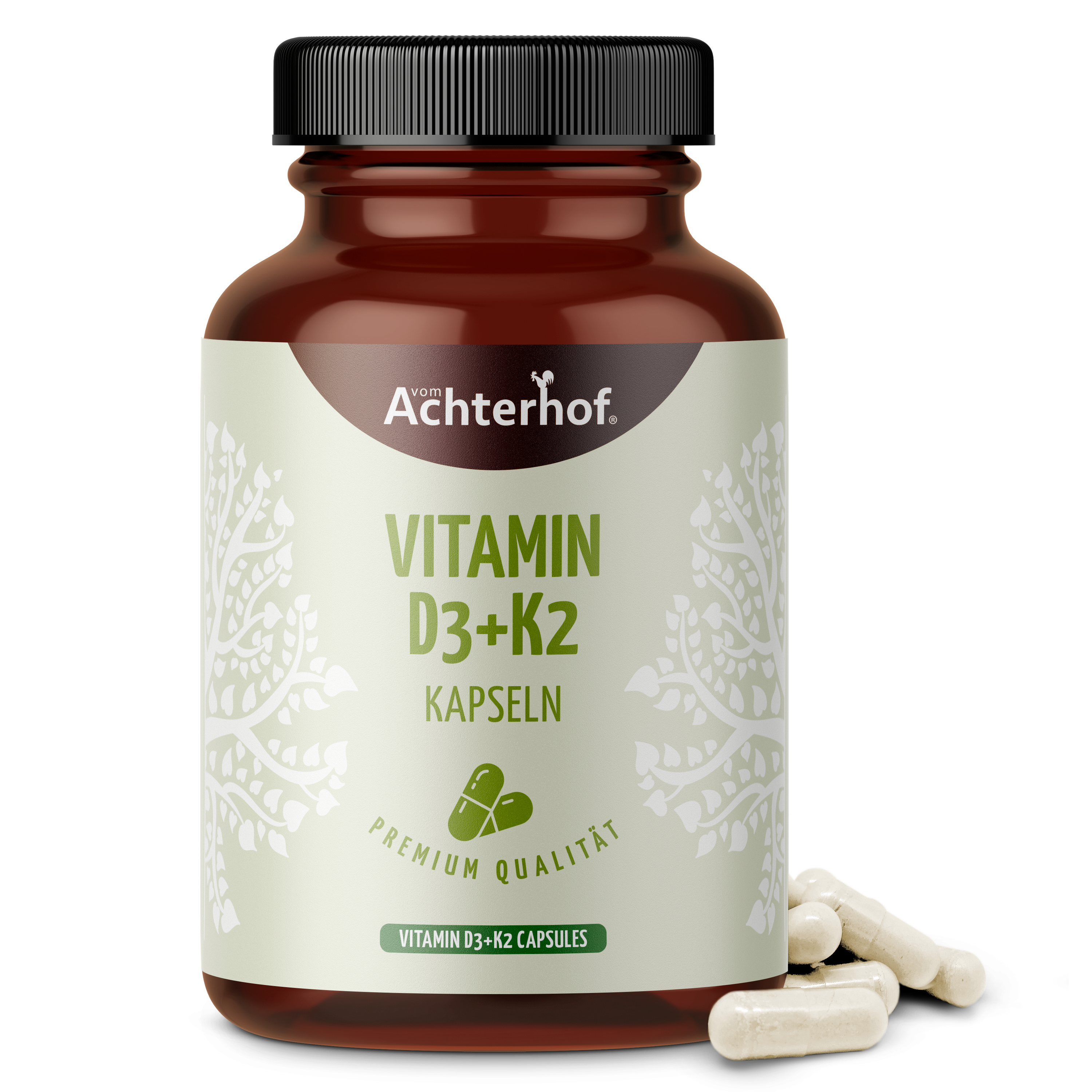 Vitamin D3+K2 Kapseln (180 Kapseln)