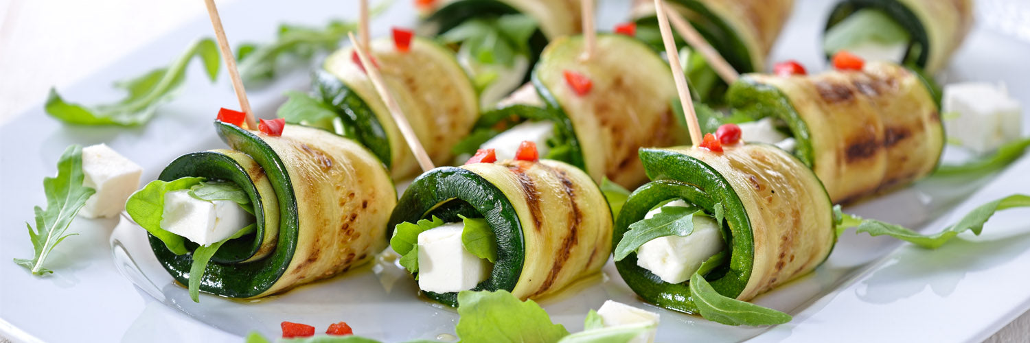 Zucchini Feta Röllchen 1500x500